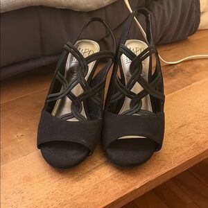Women's Black Strappy Sandals